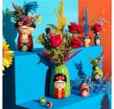 Sass & Belle Dekovase Frida Floral Bunt Boho Bild 4