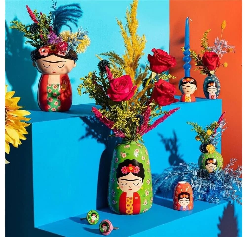Sass & Belle Dekovase Frida Floral Bunt Boho - Bild 4