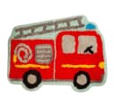 Sass & Belle Kinderteppich Mini Feuerwehr Rot Baumwolle Bild 2