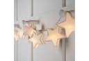 Lights4fun LED-Lichterkette 10er Papier Stern Warmweiß Timer Bild 5