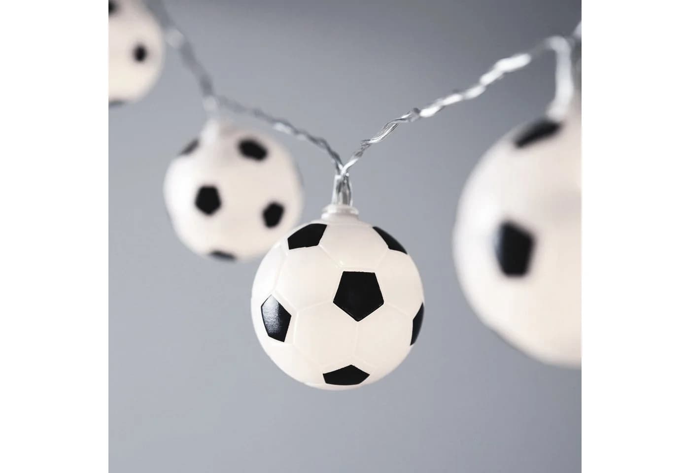 Lights4fun LED-Lichterkette Fußball 10er mit Timer