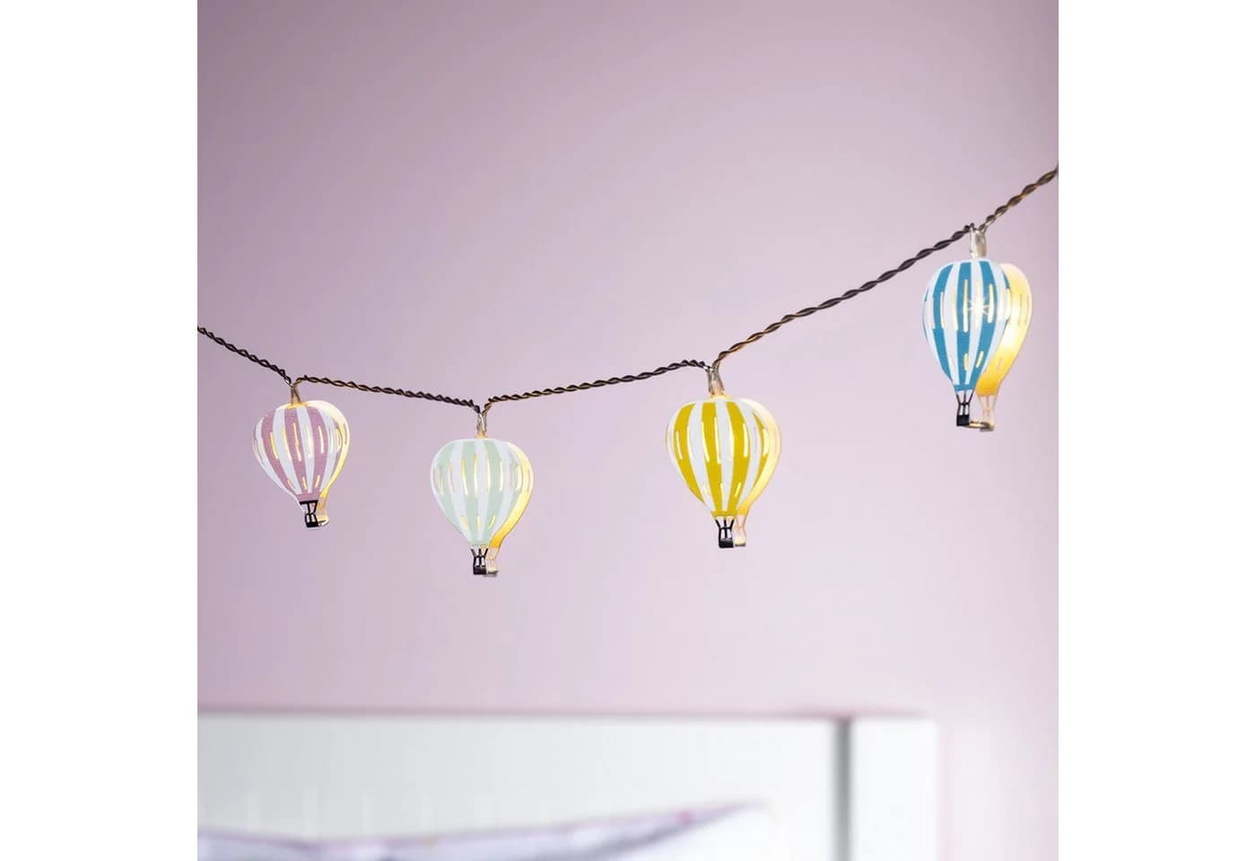 Lights4fun LED-Lichterkette 12er Heißluftballons Kinderzimmer - Bild 2