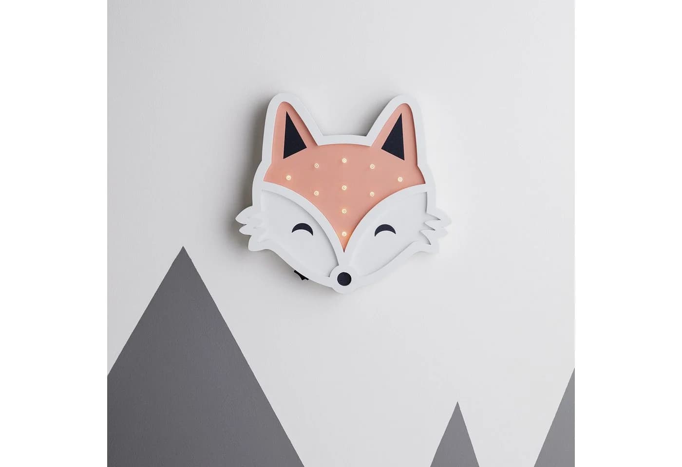 Lights4fun LED Wandleuchte Fuchs Kinderzimmer warmweiß