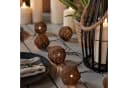 Lights4fun LED-Lichterkette 10er Solar Rattan Warmweiß Bild 1