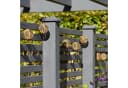 Lights4fun LED-Lichterkette 10er Solar Rattan Warmweiß Bild 4