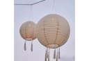 Lights4fun LED Laterne 3er Set Lucena Solar Lampions Crème Bild 4