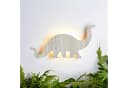 Lights4fun LED Wandleuchte Holz Dinosaurier Diplodocus Bild 2
