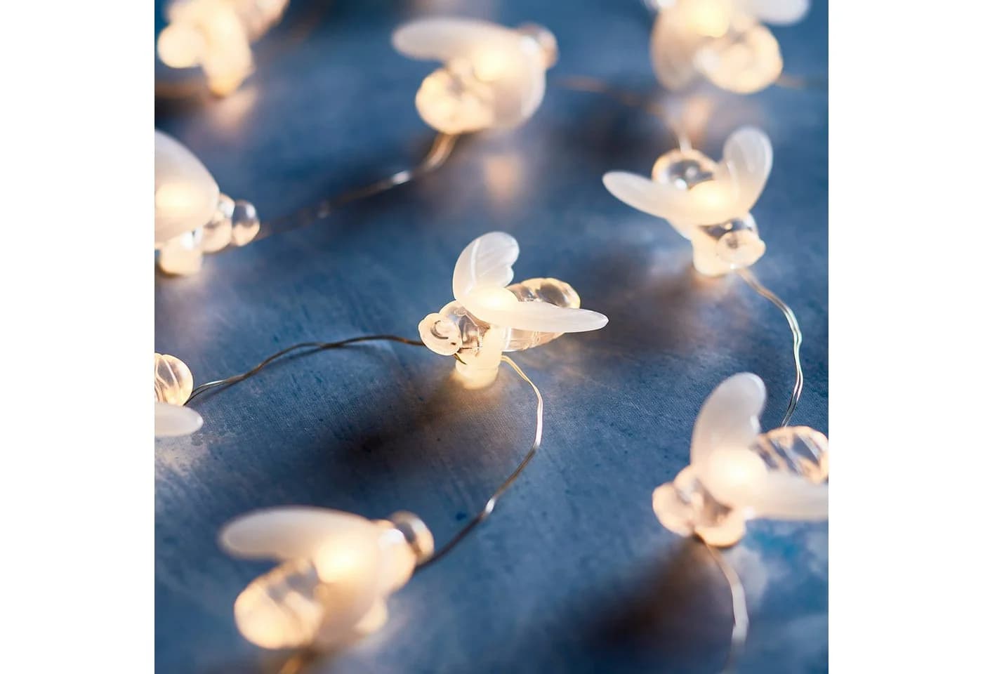 Lights4fun LED Lichterkette 20er Bienen Transparent