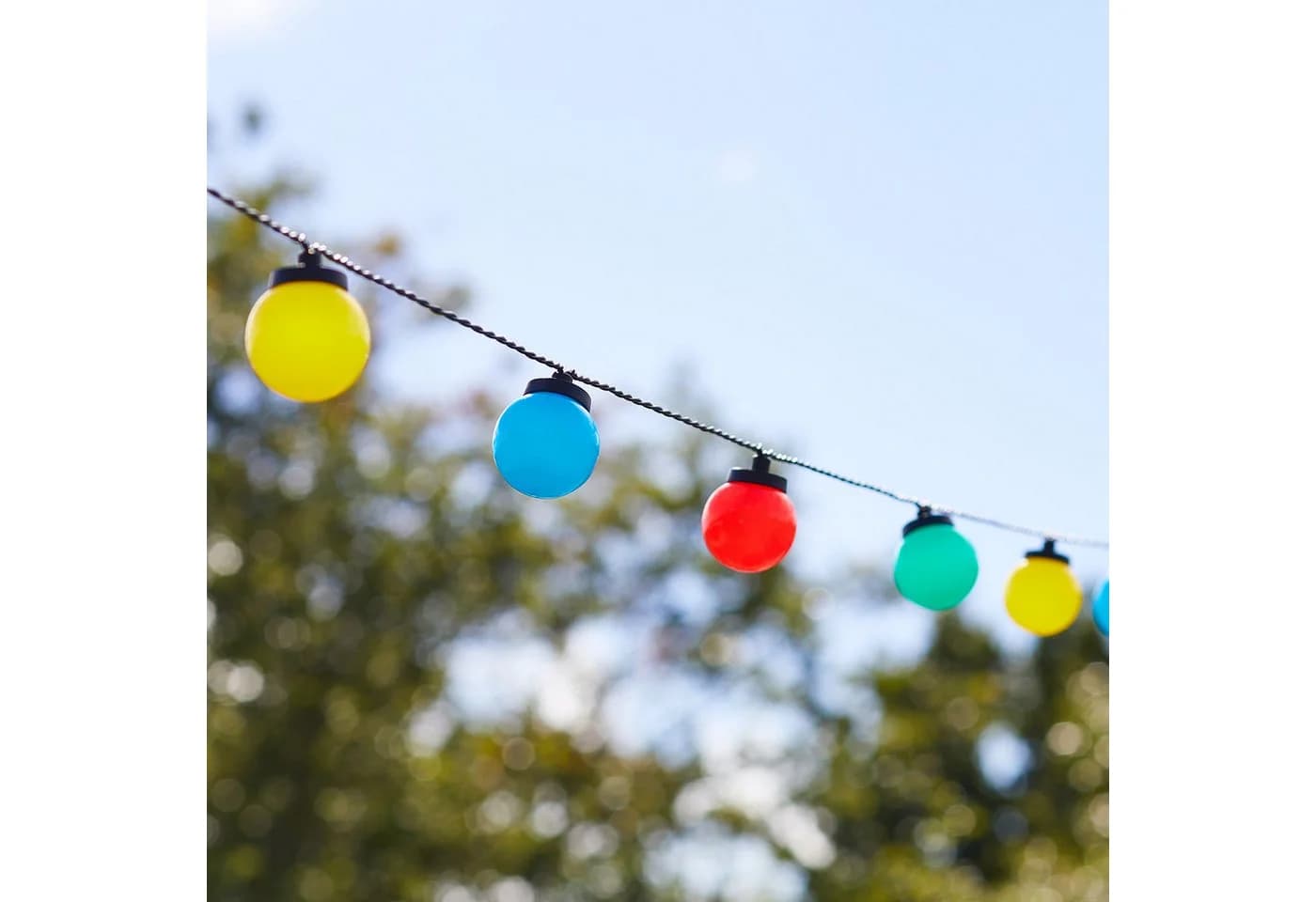 Lights4fun LED-Lichterkette 30er Festival Party Bunt mit Timer - Bild 2