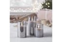 Lights4fun LED-Kerzen Trio Rauchglas Weiss Grau mit Fernbedienung Bild 2