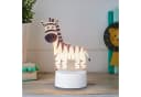 Lights4fun LED Tischlampe 2-in-1 Löwe & Zebra USB Kinderzimmer Bild 1