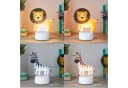 Lights4fun LED Tischlampe 2-in-1 Löwe & Zebra USB Kinderzimmer Bild 3