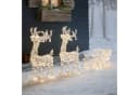 Lights4fun LED-Rentiere mit Schlitten Swinsty, Weihnachtsbeleuchtung Bild 2