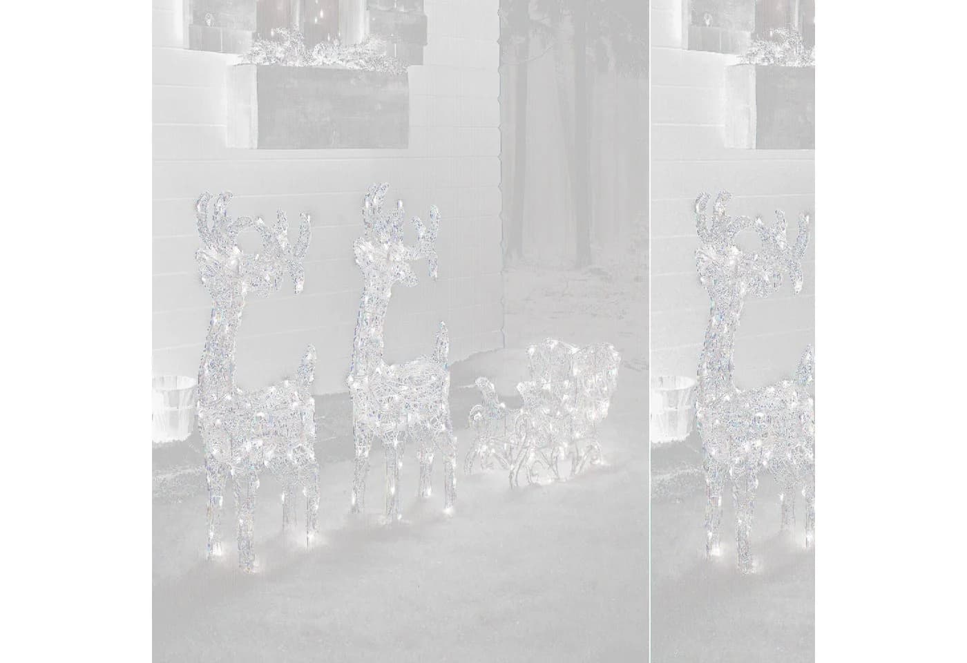Lights4fun LED-Rentiere mit Schlitten Swinsty, Weihnachtsbeleuchtung - Bild 4
