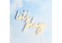 Lights4fun LED Wandleuchte Neon Schriftzug Let's Play Bild 2