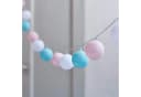 Lights4fun LED-Lichterkette 20er LED Cotton Ball Batterie Pastell Bild 1