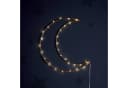 Lights4fun LED Mond Dekolicht Gold 30cm Warmweiß Bild 1