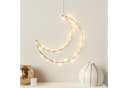 Lights4fun LED Mond Dekolicht Gold 30cm Warmweiß Bild 2