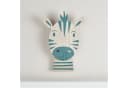 Lights4fun LED Wandleuchte Zebra Wandlampe Kinderzimmer Blau Bild 3