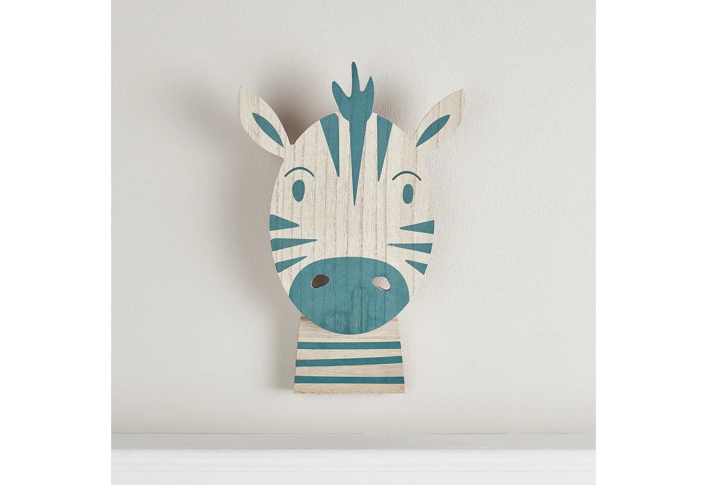 Lights4fun LED Wandleuchte Zebra Wandlampe Kinderzimmer Blau - Bild 3