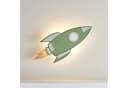 Lights4fun LED Wandleuchte Raketen Grün Kinderzimmer Bild 1