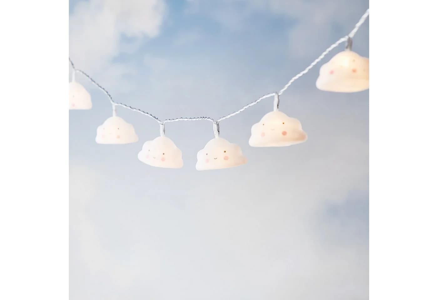 Lights4fun LED-Lichterkette 10er Wolken Kinderzimmer - Bild 2