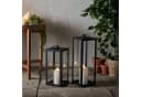 Lights4fun LED Laterne Bowen Gartenlaterne Schwarz mit TruGlow® Kerze Bild 3