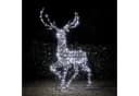 Lights4fun LED-Rentier Hirsch XL Studley Braune Rattanoptik Bild 3