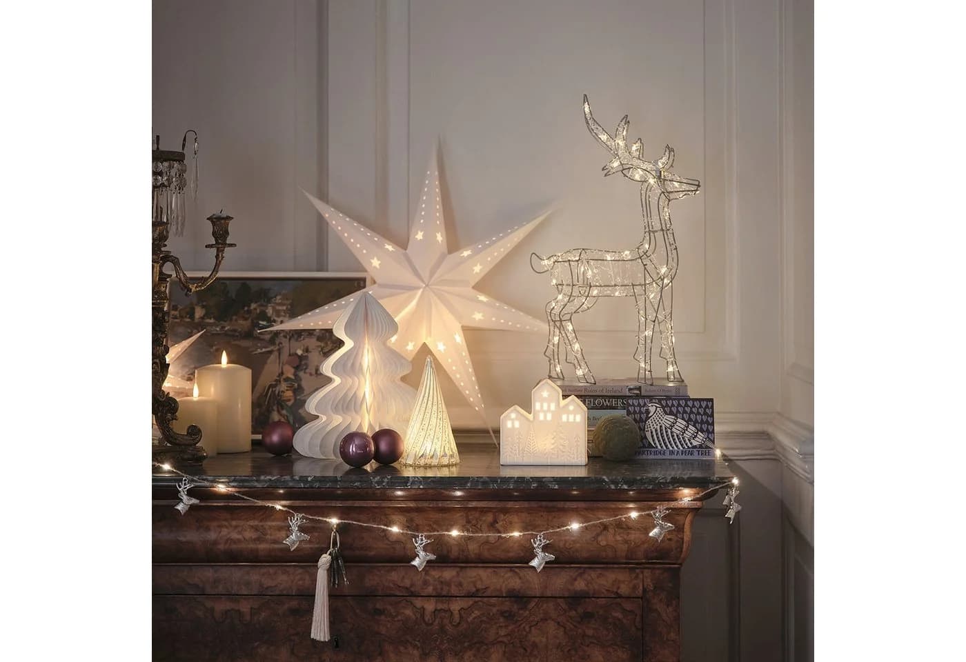 Lights4fun LED Sterne Trio aus Papier mit Timer - Bild 4