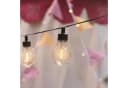 Lights4fun LED-Lichterkette 20er Solar Party Lichterkette Retro Bild 2