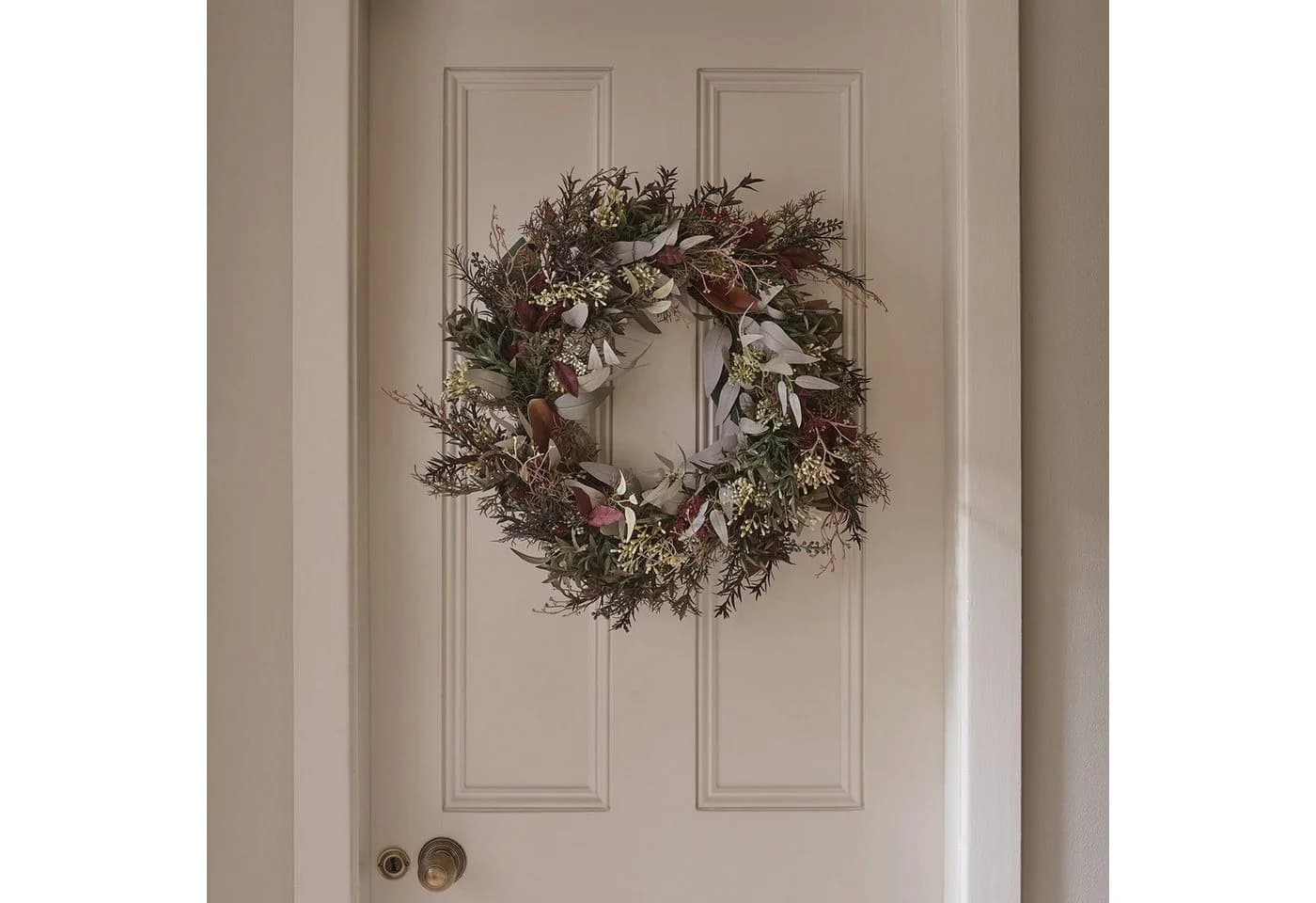 Lights4fun Adventskranz 60cm mit LEDs und Timer