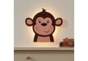 Lights4fun LED Wandleuchte Affe mit Fernbedienung - Dschungel Stil Bild 2