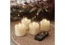 Lights4fun LED-Teelichter 4er Set TruGlow® Echtwachs mit Fernbedienung Bild 1