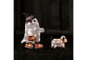 Lights4fun LED Dekofigur Gustav Geist mit Hund Bild 2