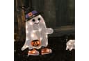 Lights4fun LED Dekofigur Gustav Geist mit Hund Bild 3