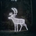 Lights4fun LED-Dekofigur Arkendale Bicolor LED Rentier Bild 4