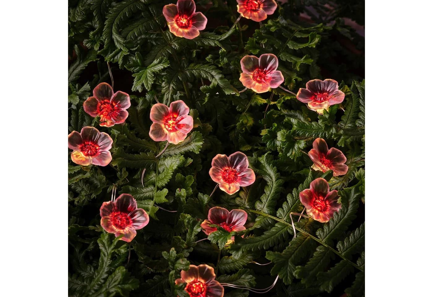 Lights4fun LED-Lichterkette 20er Kirschblüten Pinke - Bild 5
