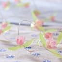 Lights4fun LED-Lichterkette 20er Micro Rosen Außen Rosa Bild 1