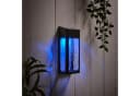 Lights4fun LED Solar Wandleuchte Glas Crackle-Look Schwarz Bild 1