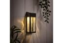 Lights4fun LED Solar Wandleuchte Glas Crackle-Look Schwarz Bild 2