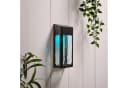 Lights4fun LED Solar Wandleuchte Glas Crackle-Look Schwarz Bild 5