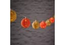 Lights4fun LED-Lichterkette 10er Solar Rattan Kugeln Bunt Bild 1