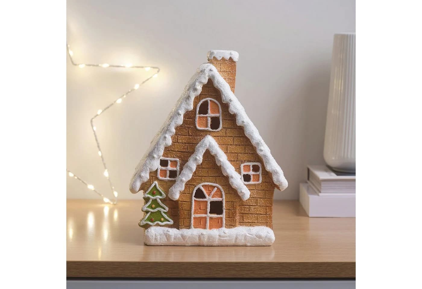 Lights4fun LED-Lebkuchenhaus Weihnachtsdeko - Bild 5