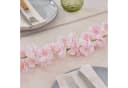 Lights4fun LED-Blumengirlande mit Timer in Pastellrosa Bild 1