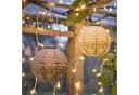 Lights4fun LED Solar-Lampions 3er Set Tyvek Flieder Blau Cremeweiß Bild 3