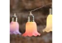 Lights4fun LED Solar Lichterkette 10er Blumen Pastell Warmweiß Bild 1