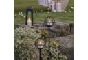 Lights4fun TruGlow® Solar-Teelichter 4er Set Schwarz mit Erdspieß Bild 4