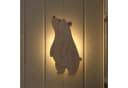 Lights4fun LED Wandleuchte Neugieriger Bär mit Fernbedienung Warmweiß Bild 1