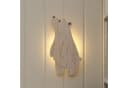 Lights4fun LED Wandleuchte Neugieriger Bär mit Fernbedienung Warmweiß Bild 2