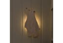 Lights4fun LED Wandleuchte Neugieriger Bär mit Fernbedienung Warmweiß Bild 5